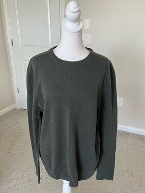 NWT Quince Crewneck Sweater in Olive Green Size Large